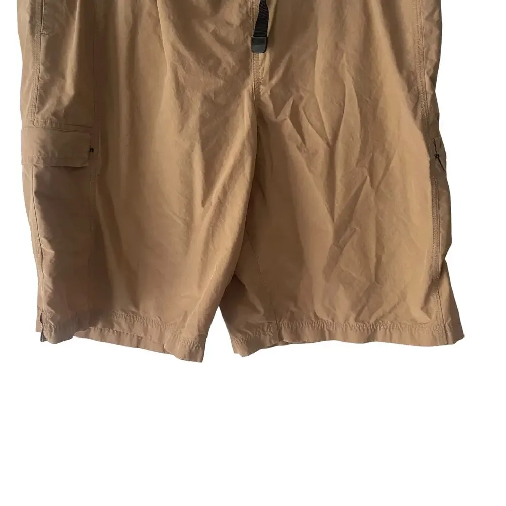 Alpine Design Men's Size XL Tan Cargo Belted‎ Outdoor Shorts
